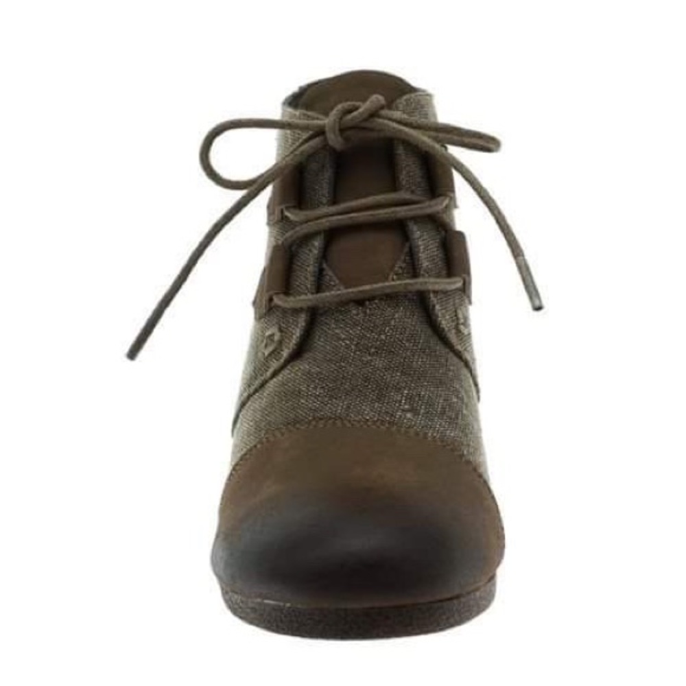 Taupe Wedge Booties - Picture 5 of 5